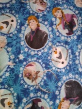 NEW Fleece fabric - Disney Frozen Characters In Circles - 58 Long x 27" Wide