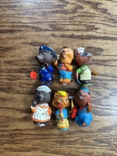 Vintage Hub Bubs Lot of 6 Figures Mattel 1975 Preschool Happy Hollow