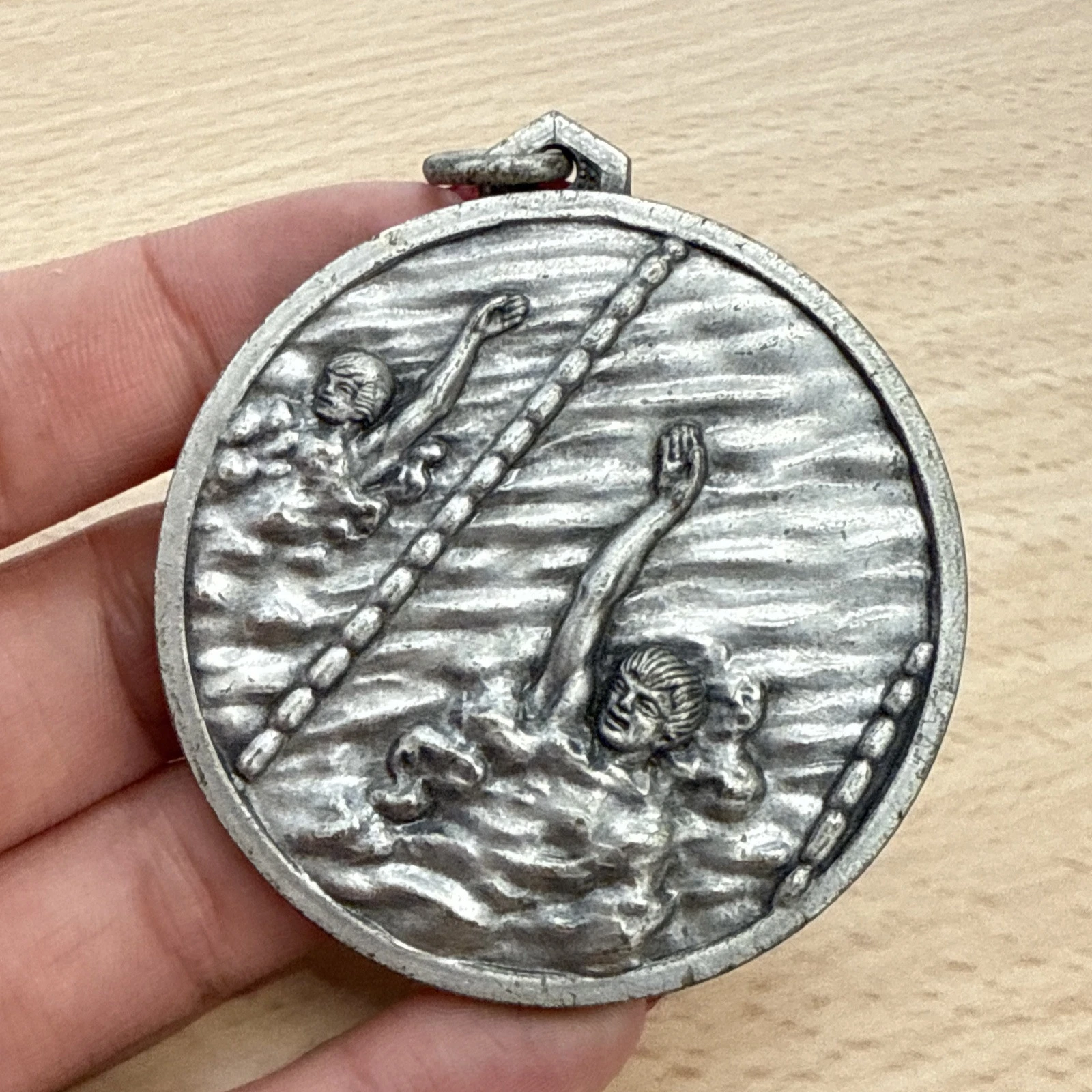 Médaille Pendentif  Natation Nage Crawl Compétition