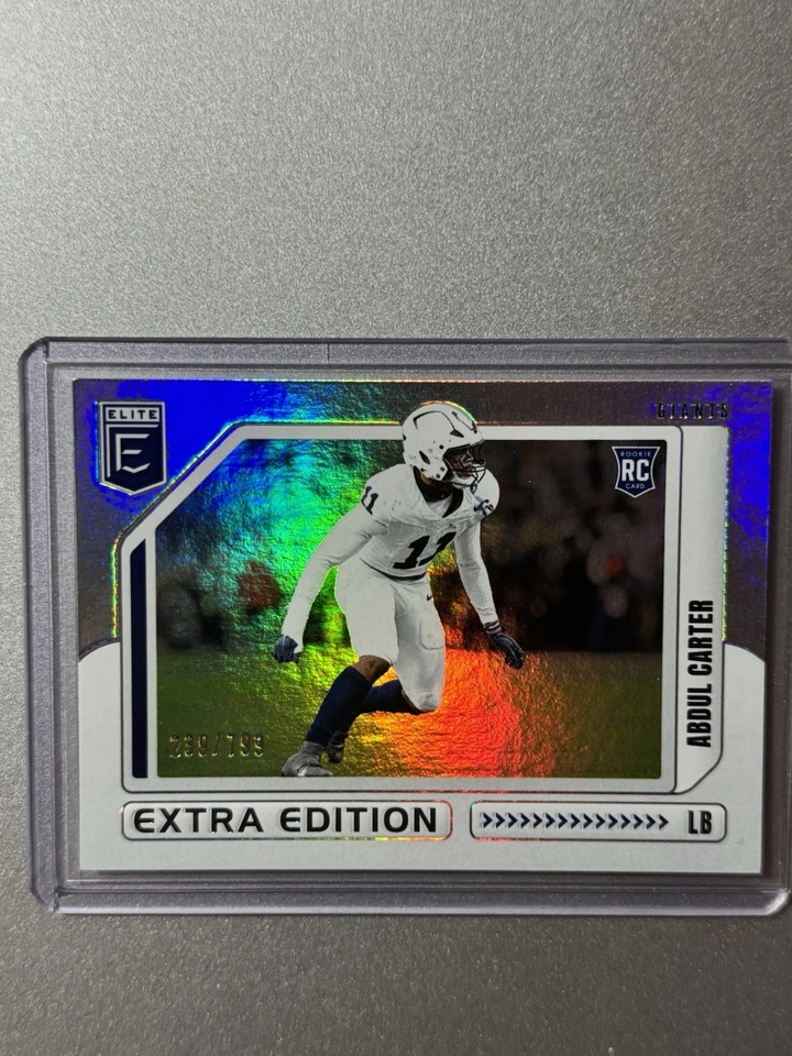 Abdul Carter  New York Giants  Panini Elite NFL 2025  EXTRA EDITION ROOKIE /799 - Image 3 of 4