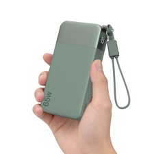 20000mAh 65W PD Power Bank Charging Portable External Battery,Detachable Cable