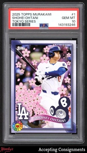 2025 Topps Takashi Murakami MLB World Tour Tokyo Series Shohei Ohtani PSA 10 GEM