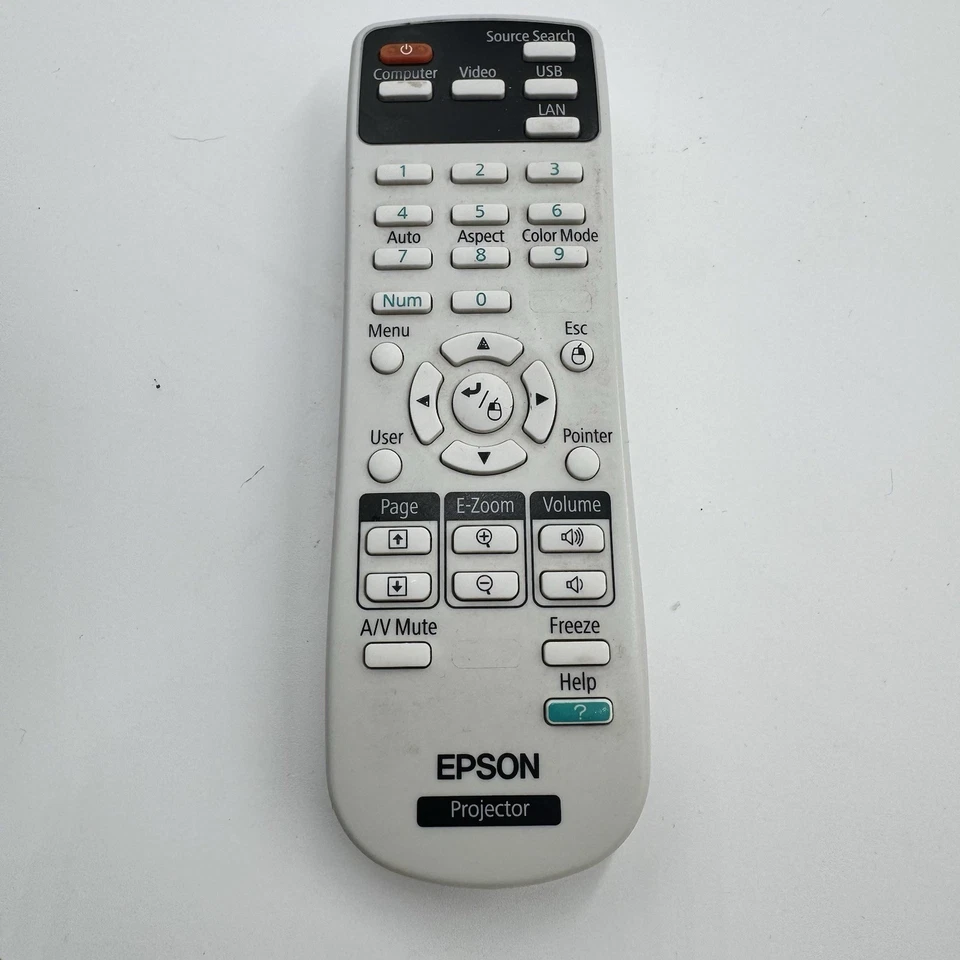 Epson EX3210 H430A Multi Media Projector W/ Remote And Display Port Cable Works - Image 4 of 4