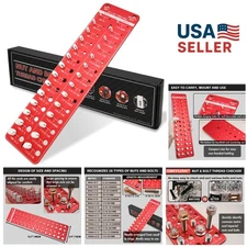 Nut & Bolt Thread Checker: All-Metal Gauge for Precise Size Identification