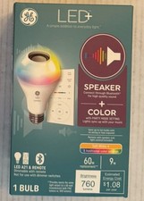 LED Color Light Bulb with Bluetooth Speaker Connection