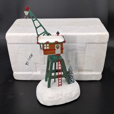 2008 Hawthorne Holiday Towers Train Accessory Crane Tower Lighted Tested Works