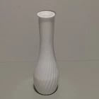 E. Brody Co. Vintage Milk Glass Vase Swirl Pattern 9" White