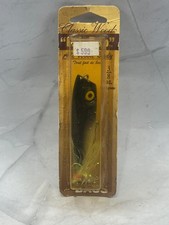 NEW Vintage Luhr Jensen Classic Wood P.J. Pop Silver Foil Black Shad 3/8oz