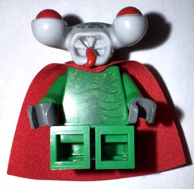 LEGO Space Police 3 Alien SQUIDMAN Minifig Green Monster Squid Man Red Cape 5980