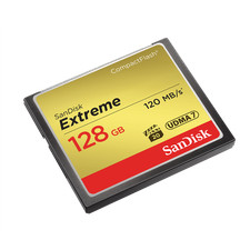 SanDisk Extreme 128GB CompactFlash Memory Card - SDCFXSB-128G-G46