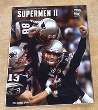 NEW ENGLAND PATRIOTS Supermen II Boston Globe Commemorative Book Super Bowl 38