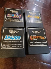 Colecovision Console Bundle Rollerball Lot With 8 Games 100% TESTED WORKING