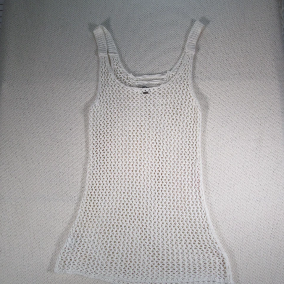 O'Neill Mujer S Blanco Malla Sin Mangas Natación Cubrir TÚNICA Top Vestido Foto 2 de 4