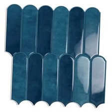 Backsplash Tile Peel and Stick 12"x12" for Kitchen Bathroom Self Adhesive Blue