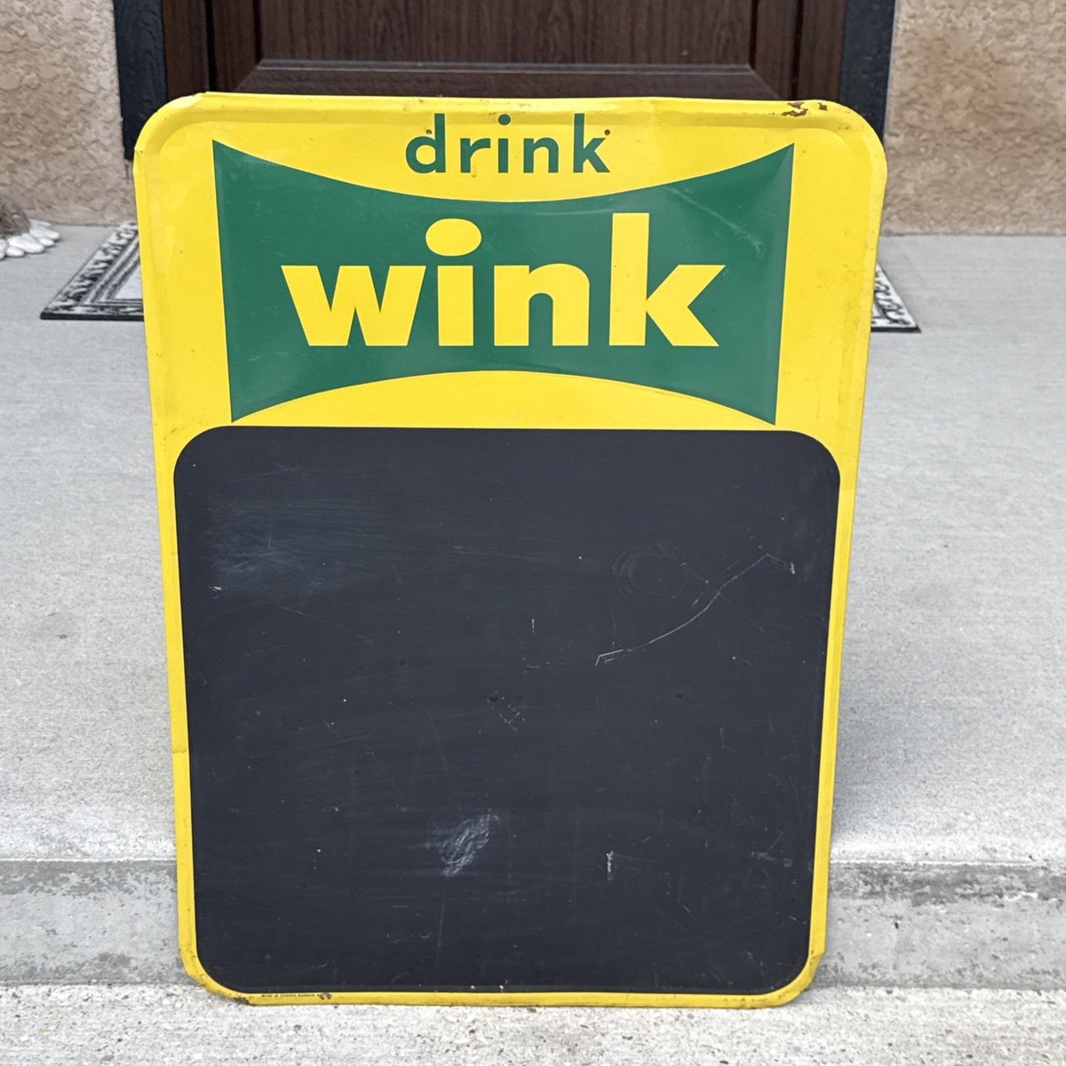Vintage Wink Soda Advertising Sign Menu Board Chalkboard | eBay