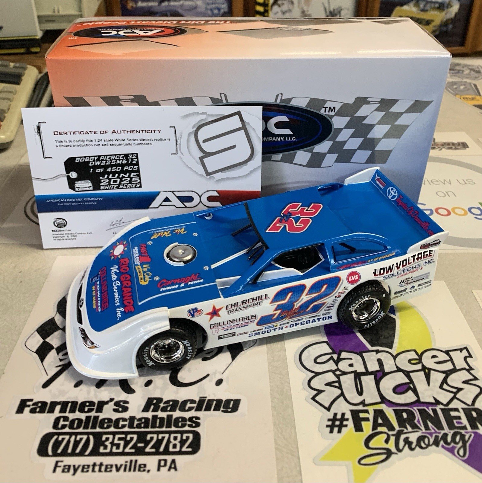 #32 Bobby Pierce 2025 Dad Tribute 1/24th ADC Dirt Late Model DW225M612
