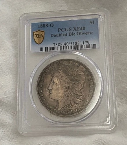 1888-O Hot Lips Doubled Die Obverse Morgan Dollar VAM 4 DDO PCGS XF40 HotLips