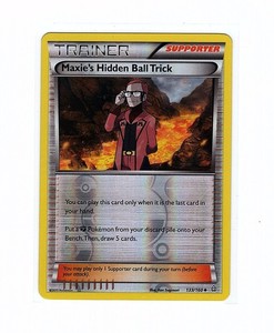 Maxie's Hidden Ball Trick 133/160 XY - Primal Clash Reverse Holo - Pokemon Card