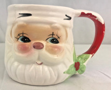 Josef Original Ceramic Santa Claus Vtg Xmas Coffee Mug Cup Japan