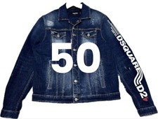 Dsquared2 Men S 21Sswork D2Line Denim Jacket Vhtf Size 50 Limited Edition Contem