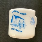Vintage Asbury Park New Jersey Coffee Cup Mug Souvenir Federal Glass