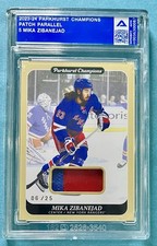 Mika Zibanejad 2023-24 Upper Deck Parkhurst PATCH PARALLEL Card #5 /35 RANGERS