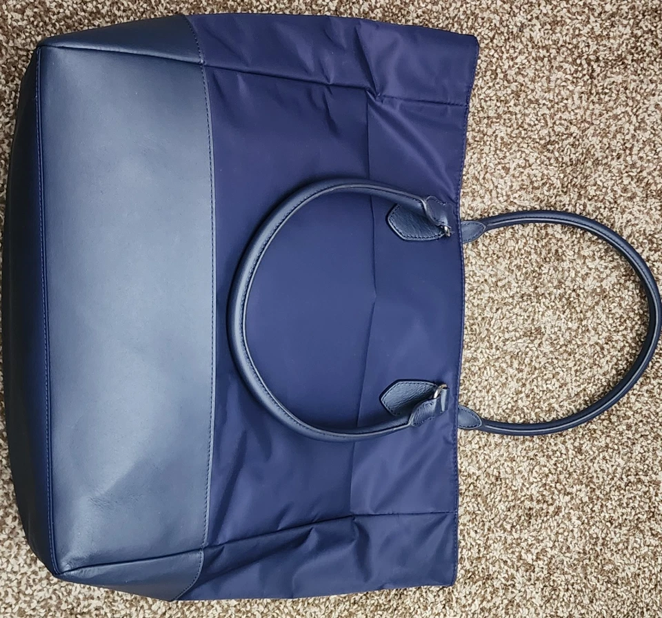 Bolso de Mano Polo Ralph Lauren Golf Asa Superior Azul Marino Francés NUEVO CON ETIQUETAS $198 Foto 2 de 4