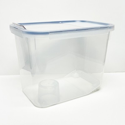 LocknLock Rolling Bulk Storage Container with Scoop 50-Cup Capacity K90262 NEW