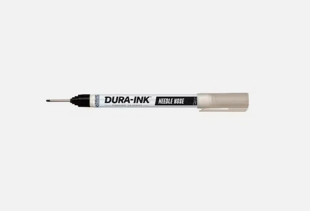 2 Pack, Markal 96520 Permanent Ink Marker, Small Tip, Needle