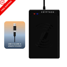 Contactless Smart Card Reader NFC 120 x 80 x 25.6 mm, 80 grams, black