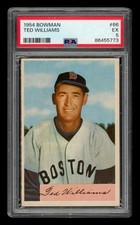 1954 Bowman Set-Break # 66 Ted Williams PSA 5 EX