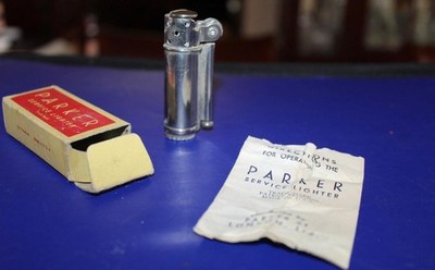 Vintage Parker Service Wick Lighter with Box and Instructions USA NOS