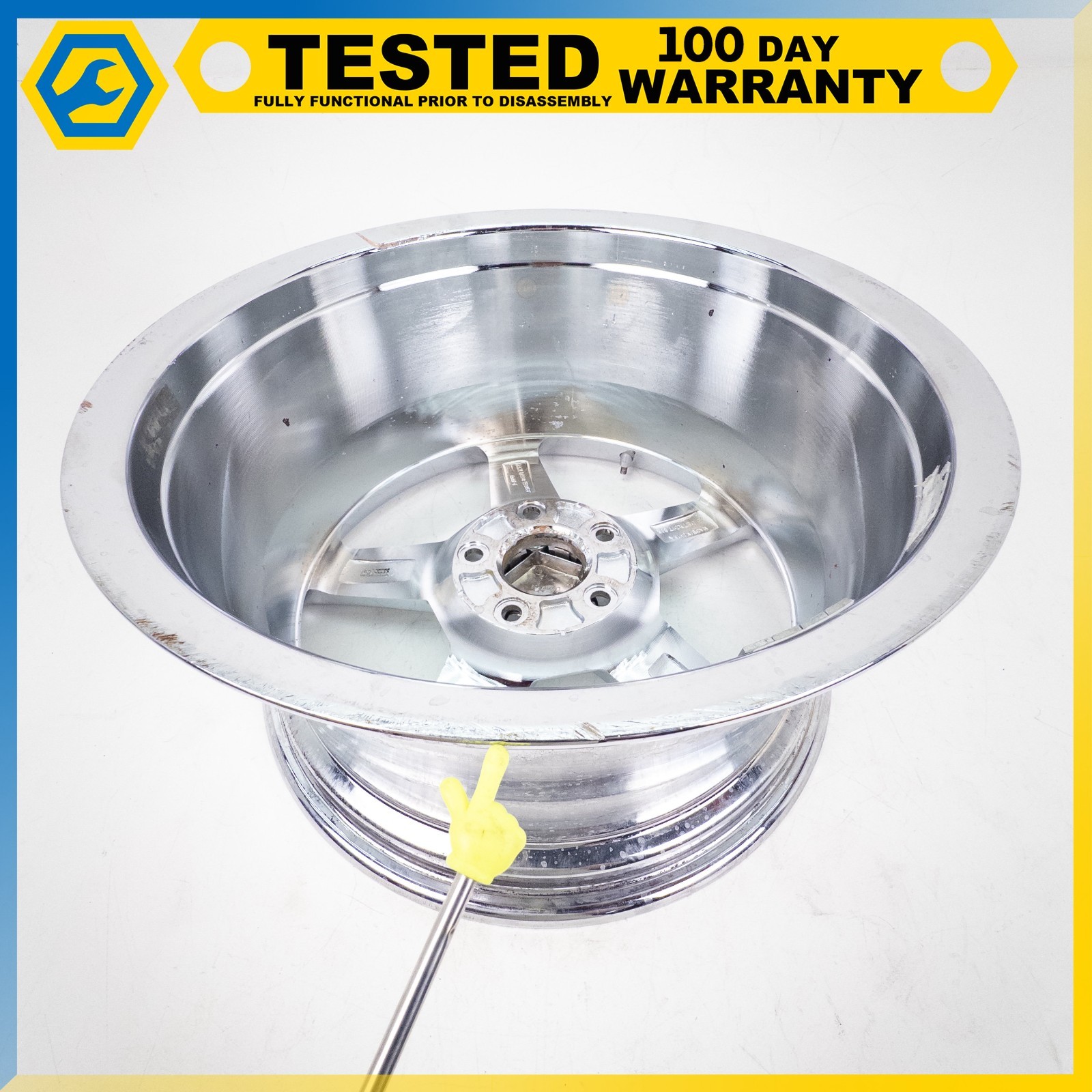 05-13 CHEVROLET CORVETTE C6 18X9,5J FRONT WHEEL RIM POLISHED