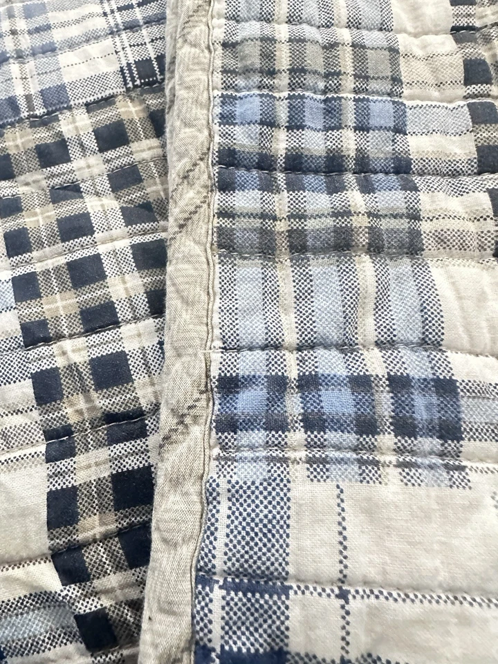 Eddie Bauer Home 100% Cotton Queen 92”x88” Tartan Plaid Reversible Multicolored - Image 3 of 4