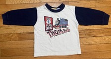 2007 Thomas Friends Tank Engine Train Long Sleeve Shirt Kids 4T Y2K 2000s PBS