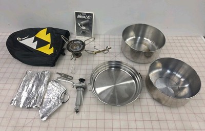 MSR WhisperLite Stove System With Alpine 2L Stainless Cookset Set + parts 