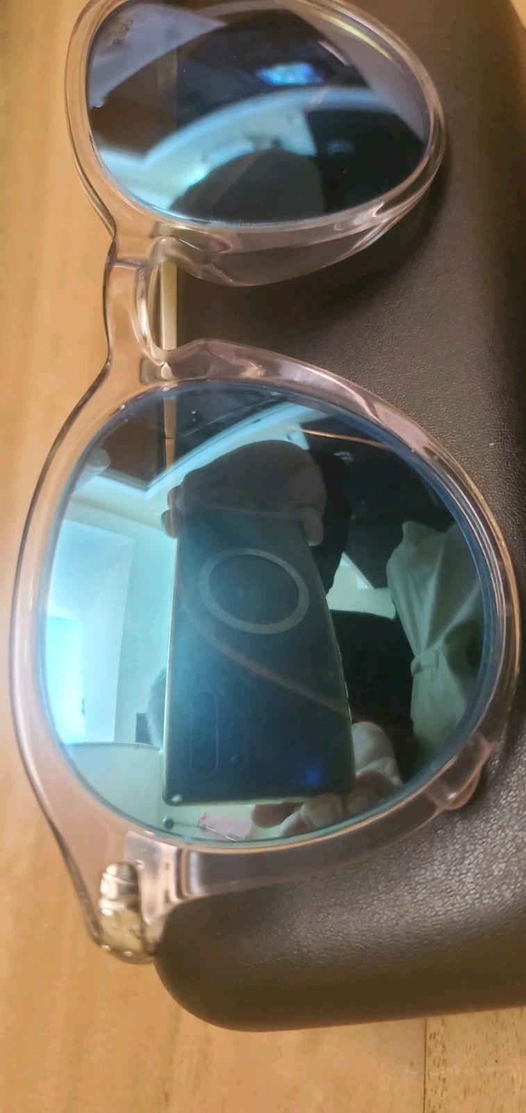 Near Mint Revo Python III Clear Frames Blue Polar… - image 2