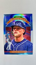 2020 Donruss Optic Diamond Kings Austin Meadows #15 Carolina Blue Refractor