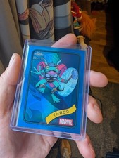 Topps Chrome Marvel Throg Blue Green Shimmer Refractor Card #46/199