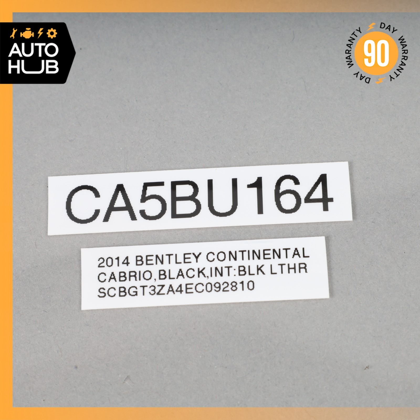 12-18 Bentley GTC GT Left Driver Side Door Lock Cylinder OEM 32k