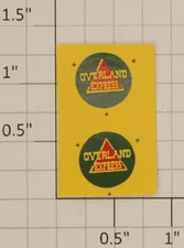 American Flyer 24730-1 "Overland Express" Side Sticker Decal (Set of 2)
