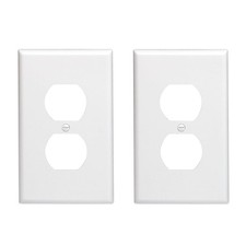 Outlet Covers Wall Plates -Duplex Covers, 1-Gang 4.50" x 2.76", White