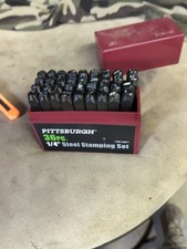Pittsburgh 36 Piece Quarter Inch Steel Stamping Set