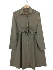 SHEIN Hemdblusenkleid Damen Kleid Gr. DE 38 khaki Casual-Look