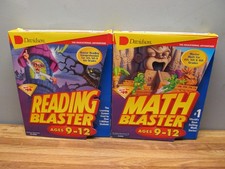 Davidson MATH BLASTER  READING BLASTER 4th 5th 6th Grades NEW PC CD-Rom