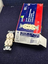  QTY 10 Leviton T5320-TMP Tamper Resistant Duplex Receptacle 15A 125V Lt Almond