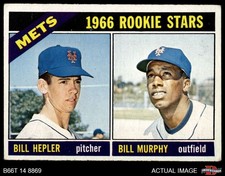 1966 Topps #574 Bill Hepler / Bill Murphy Mets RCs RC 3 - VG