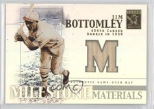2002 Topps Tribute Milestone Materials Jim Bottomley #MIM-JBO HOF 1h1