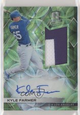 2018 Panini Chronicles Neon Green Prizm 16/25 Kyle Farmer #RJA-KF Auto 0g4