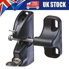 Key Lockable Fence Gate Latch, 2 Sided Gate Lock Latch for Outdoor Fence, Keyed